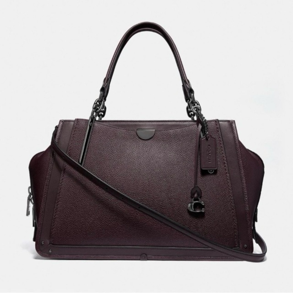 Coach Small Dreamer Satchel Bag in Oxblood